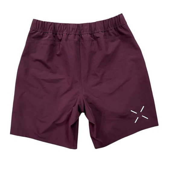 Ten Thousand The Foundation Short 8.5" Lined Maroon Size Large Elastic Waist Gym - Picture 2 of 7
